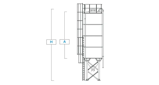 Silos Monolíticos Dibujo Técnico