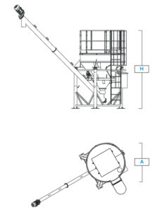 Big Bag Discharger Technical Drawing