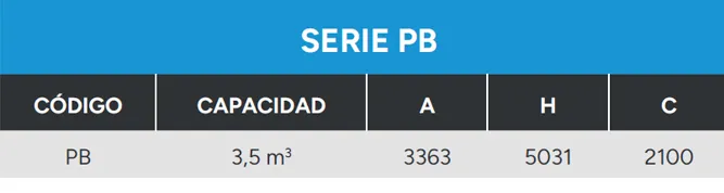 Mezclador De Polvos Datos Técnicos Serie BL