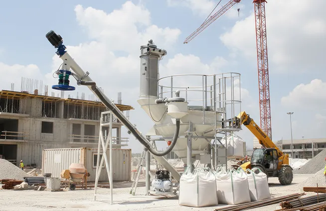 station de vidange big bag pour chantier