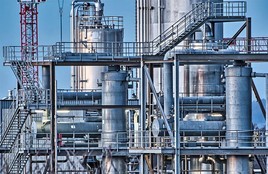 Petrochemical plant storage