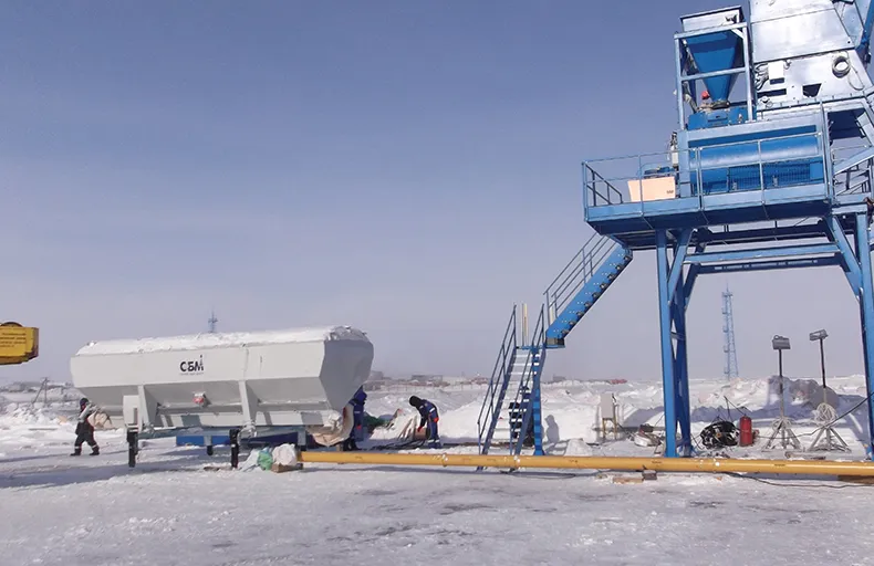 Severe climate equipment for horizontal silos